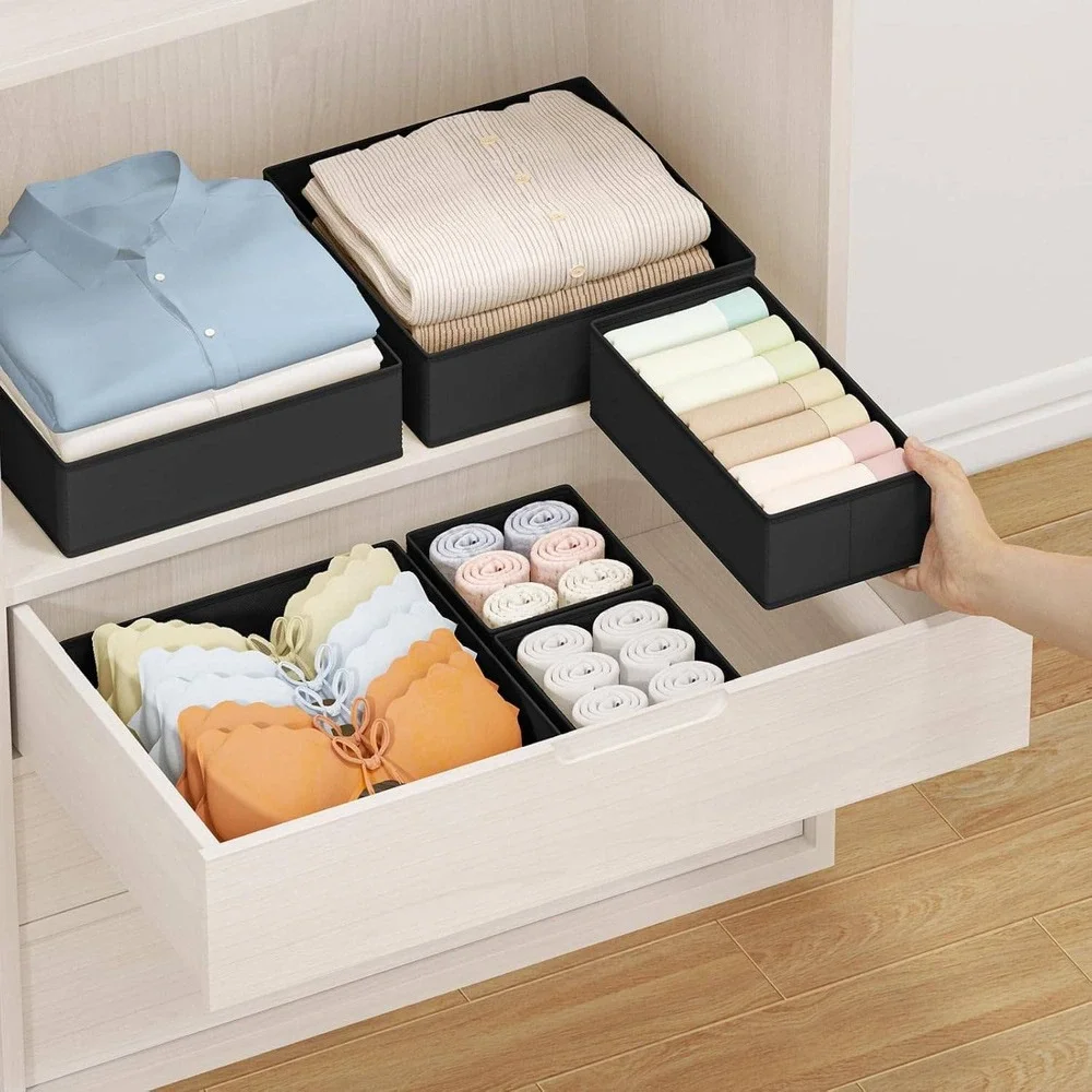 DIMJ Drawer Organizer Clothes Storage 24 Pack for dresser, nursery, storage-NEW